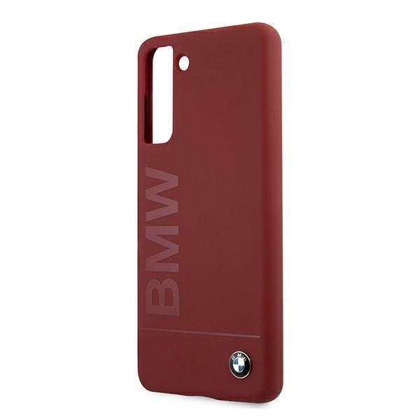 Etui do Samsung Galaxy S21 Plus BMW Silicone Signature Czerwone
