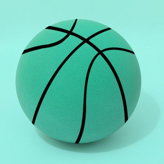 Бесшумный баскетбольный мяч в помещении Высокий отскок Низкий уровень шума Обучение ведению мяча для детей Без покрытия Пена высокой плотности для занятий спортом Надувной мяч для малышей