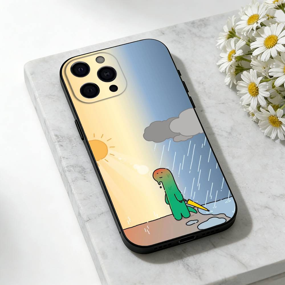Cartoon J-Joguman Studio Phone Case For iPhone 17,16,15,14,13,12,11 Plus,Pro Max,SE4Soft Silicone Black Cover