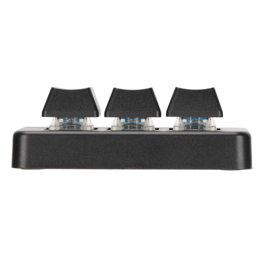 Mechanical USB Mini 3 Key Keyboard RGB Mechanical Gaming 3 Mode DOS Keyboard, Keyboard, Wired/Wireless/BT Connector,