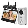 2.4G Wireless Video Intercom 7in TFT LCD Doorbell Swipes Card Night Vision Visual Doorphone with 3