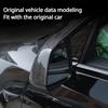 Наклейки на зеркала заднего вида для Tesla Model Y, ABS с углеродным волокном, Декор боковых накладок зеркала заднего вида, Модификация автомобиля для Model Y 2020-2025