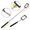 Inspection Mirror with Led Lighting 360° Telescopic Detection Lens Square Retractable Car Engine Chassis Mechanic Repairing Tool