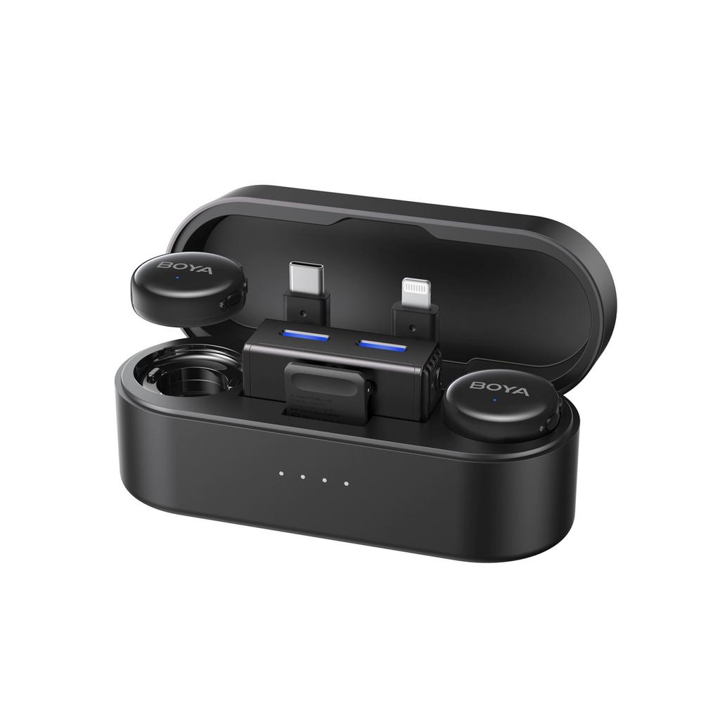 AI 2.4GHz USB-C Wireless Microphone Set with Case