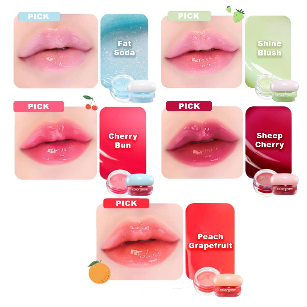 Colorgram TINTIN DORY LIP JAM 8COLORS 3,5 г/тинт для губ Colorgram фруктовый стеклянный оттенок для макияжа Blurry Pudding Pot