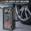 Автомобильный воздушный насос с фонариком, портативный Power Bank, аварийный пусковой booster и многофункциональный компрессор для шин