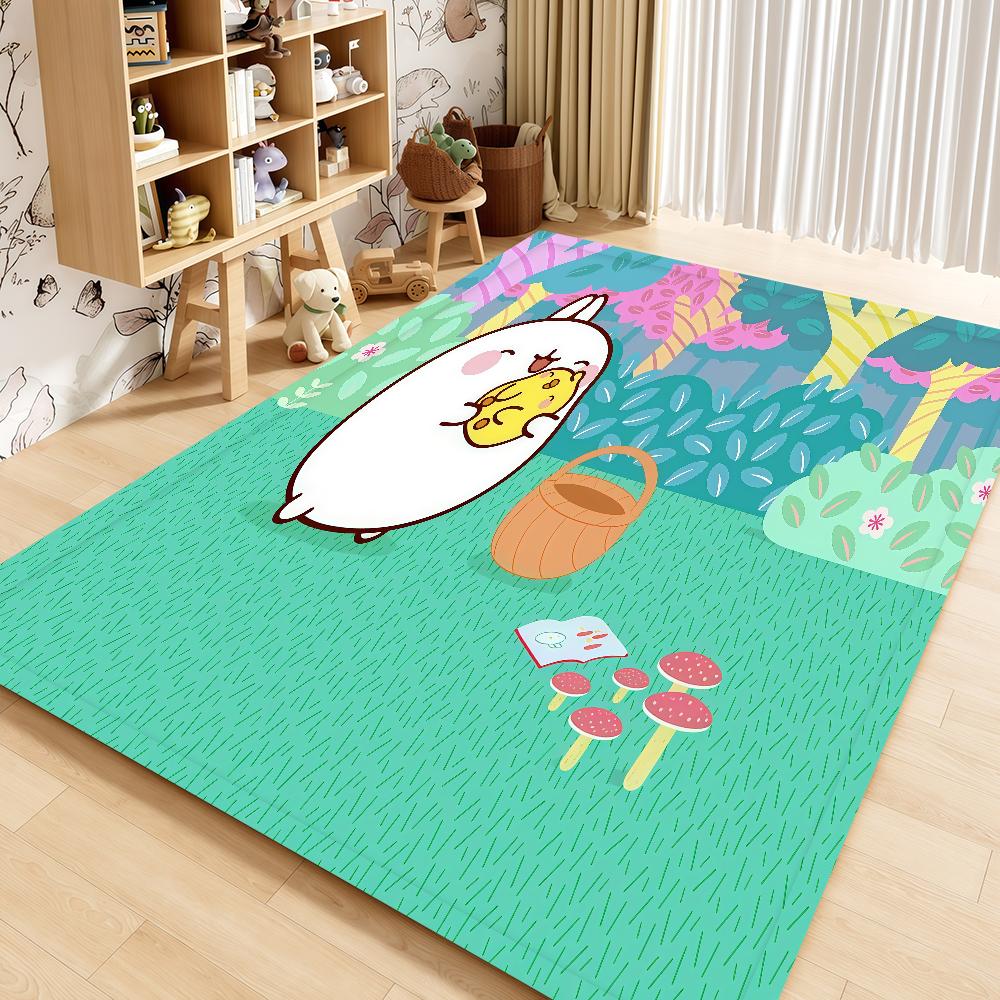 Прикроватный коврик для входа Kawaii M-Molang Ванная Комната Пол Украшение Милый Мультяшный Коридор Придверный коврик Ковер Гостиная Балкон