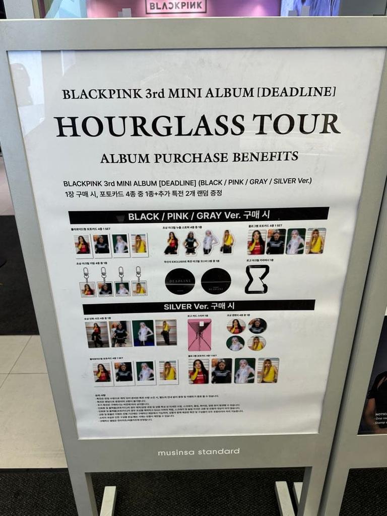 [Б/У] BLACKPINK Джису, Дженни, Лиса, Розэ, Корея Поп-ап Магазин Бонусный Фотокарточка