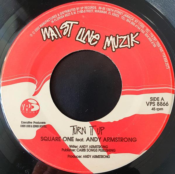 7-дюймовая пластинка SQUARE ONE ANDY ARMSTRONG MAXIMU Turn It Up Be Humble VPS8866 Waist Line Muzi 2003 US Reggae Ska Dub Б/у