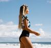 Two-piece boho swimsuit, women's shaping set, black. M two-piece boho swimsuit, women's shaping set, black.