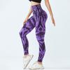 Womens Tie-dyed Prints Stretch Yoga Leggings Fitness Running Gym Sports Active Pants