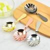 Stainless Steel Shell Shaped Bartender Julep Bar Strainer Percolator Cocktail Tool Ice Cube Filter