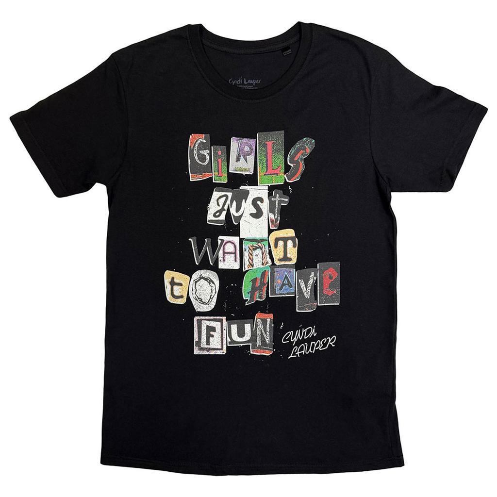 Cyndi Lauper Unisex Adult GJWTHF Cut Outs T-Shirt