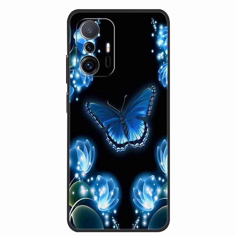 Чехол для Xiaomi 11T Pro Животные Защитный Мягкий Силиконовый Чехол для Телефона для Xiaomi Mi 11T Pro 5G Ударопрочный Mi11T Волк Чехол