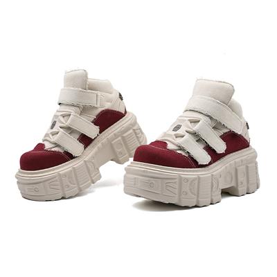 Летние панк ботинки кроссовки на платформе массивная подошва танкетка унисекс обувь хайтопы для мужчин женщин