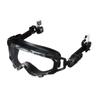 [Yamamoto Optical] Защитные очки SS-7000CL с ремешком Quick Belt (Совместимо с шлемом) Черный, Внешнее/Водоотталкивающее покрытие, устойчивое к пятнам + Внутреннее/Высокоэффективное