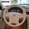 Сделай сам бежевая кожаная накладка на руль автомобиля для Volvo S80 XC70 V70 2006-2010