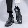 Мужские туфли для офиса Цветочный узор Мужские классические туфли Кожаные Роскошные Модные Свадебные туфли для жениха Мужские Оксфорды Классические 38-48
