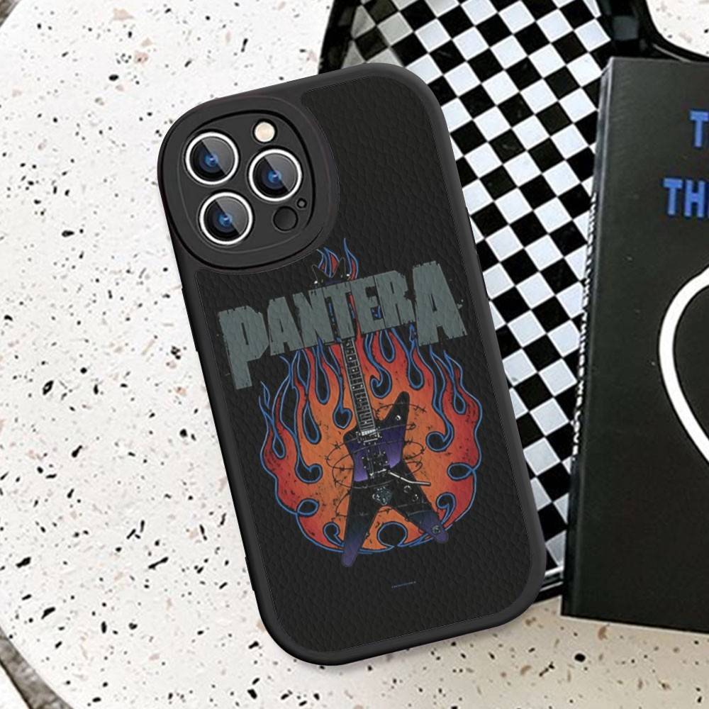 Dark Heavy Metal Rock P-PanteraS Band Phone Case For IPhone 11 12 13 14 15 16 Pro Max Plus Leather Cover