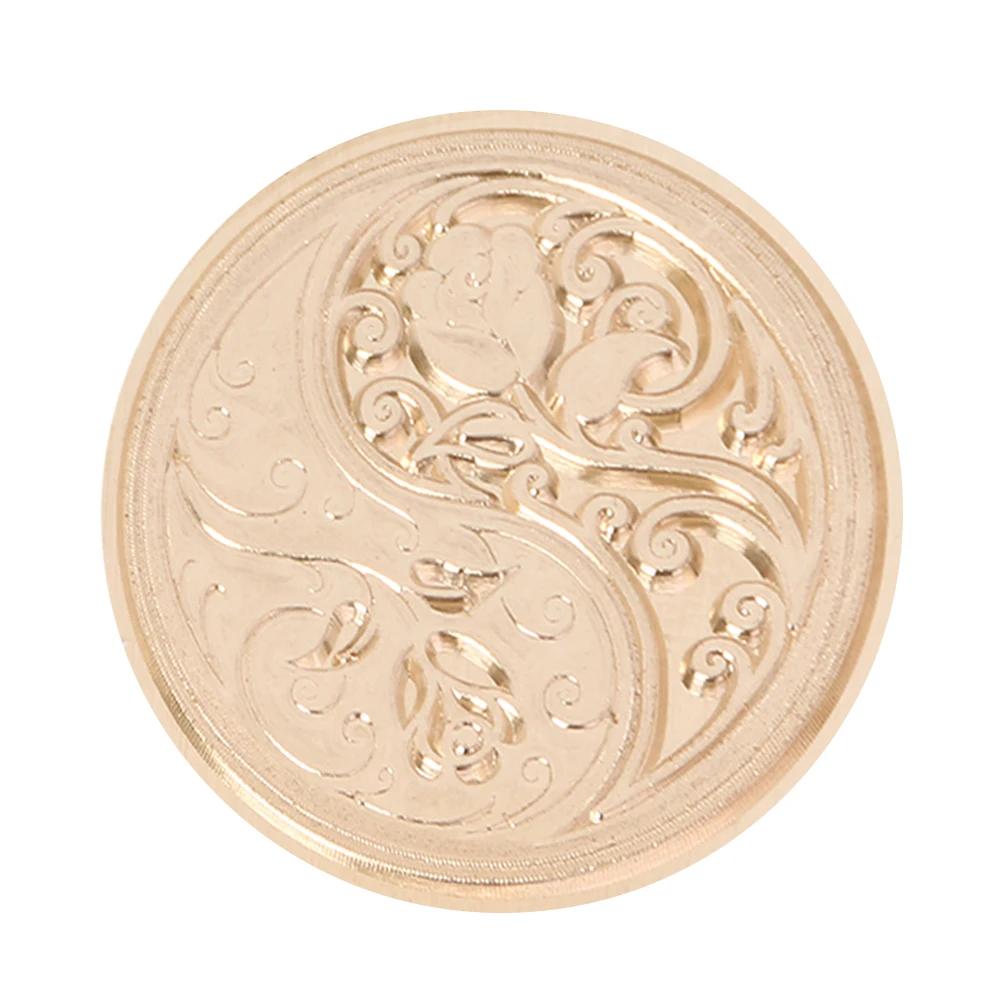 Сургучный штамп с головкой штампа ретро европейский цветок огненная краска деревянная ручка набор для свадебного приглашения подпись детская игрушка