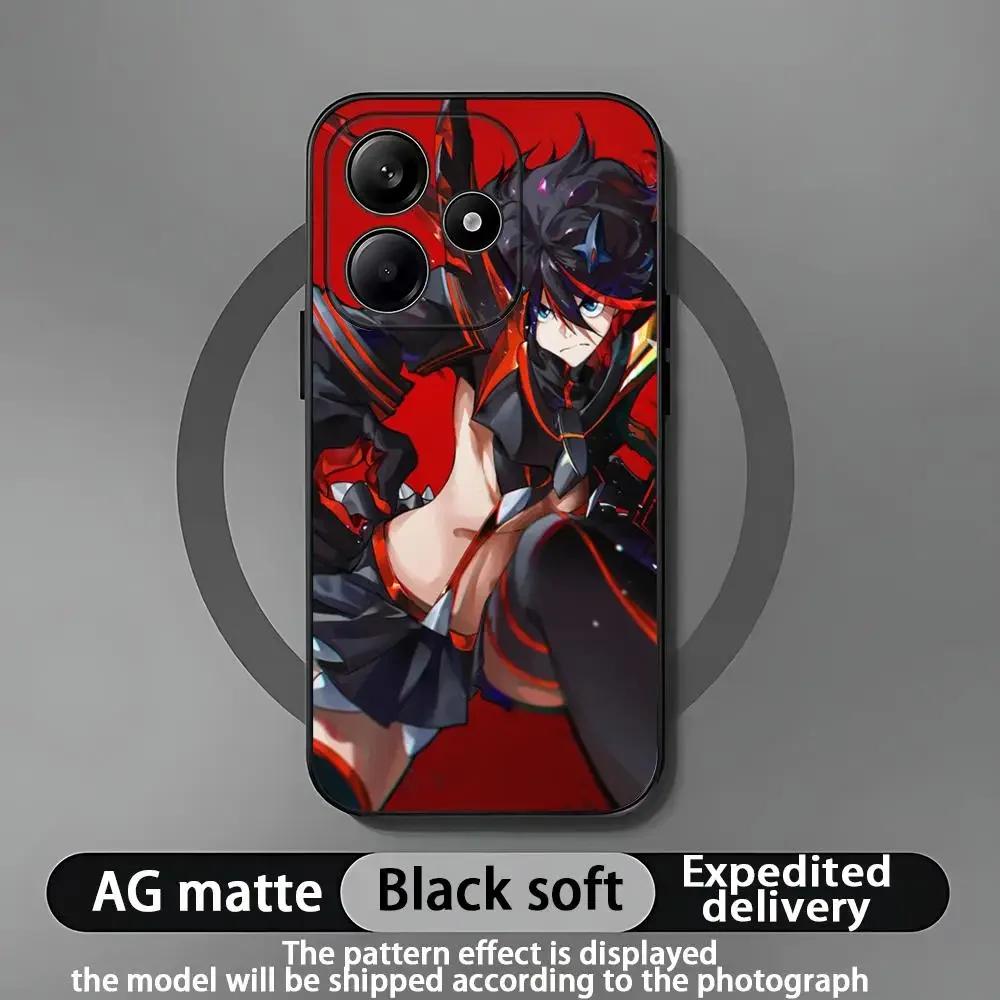 GTTO Чехол для телефона Аниме Kill La Kill для Xiaomi Redmi Note 14 13 12 11 Pro Plus S 5G 14C A3 Мягкая черная крышка для телефона