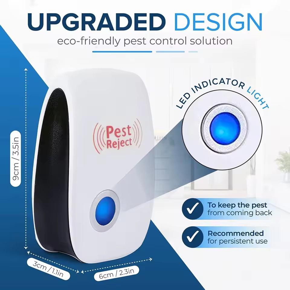 Safe Ultrasonic Pest Repeller Electronic Mouse Cockroach Mosquito Insect Repellent Effective Pest Control Exterminator Essential
