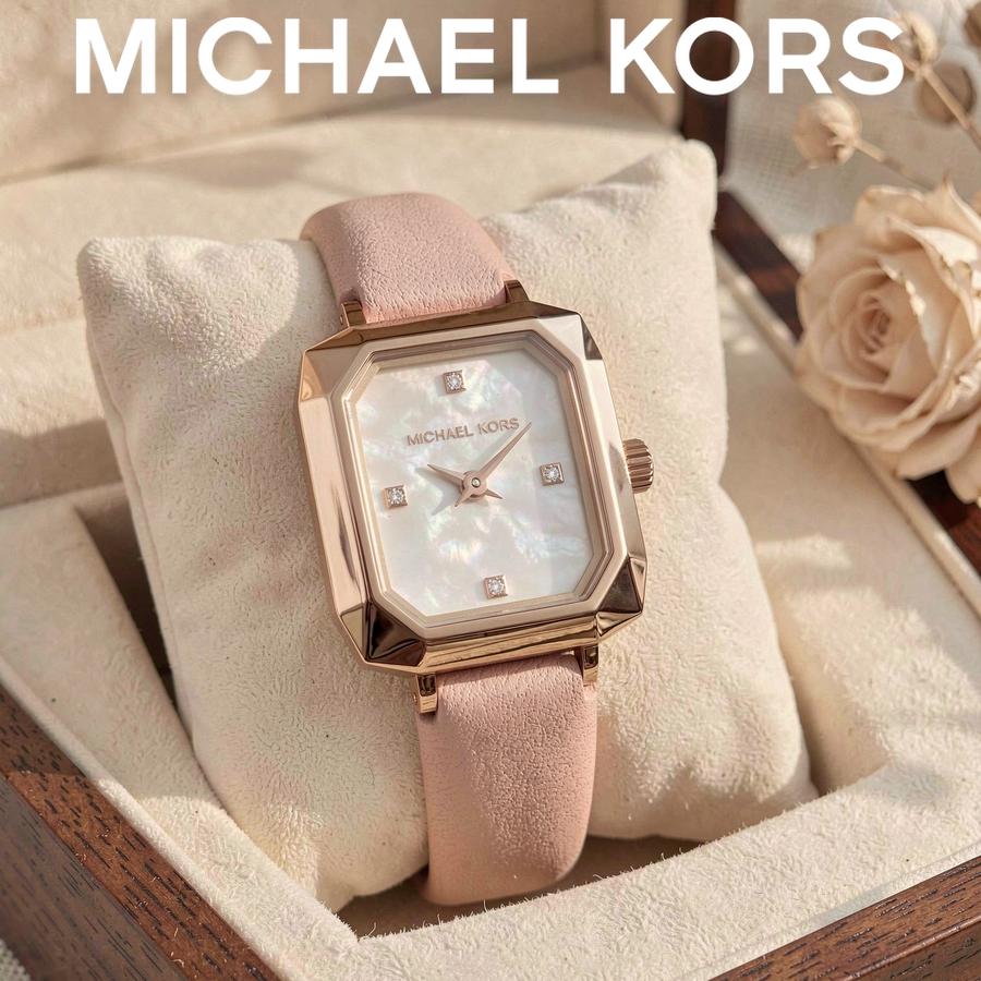Michael Kors Женские кварцевые часы Alane Белые (Перламутр) Циферблат Кожаный ремешок 22 мм MK2923