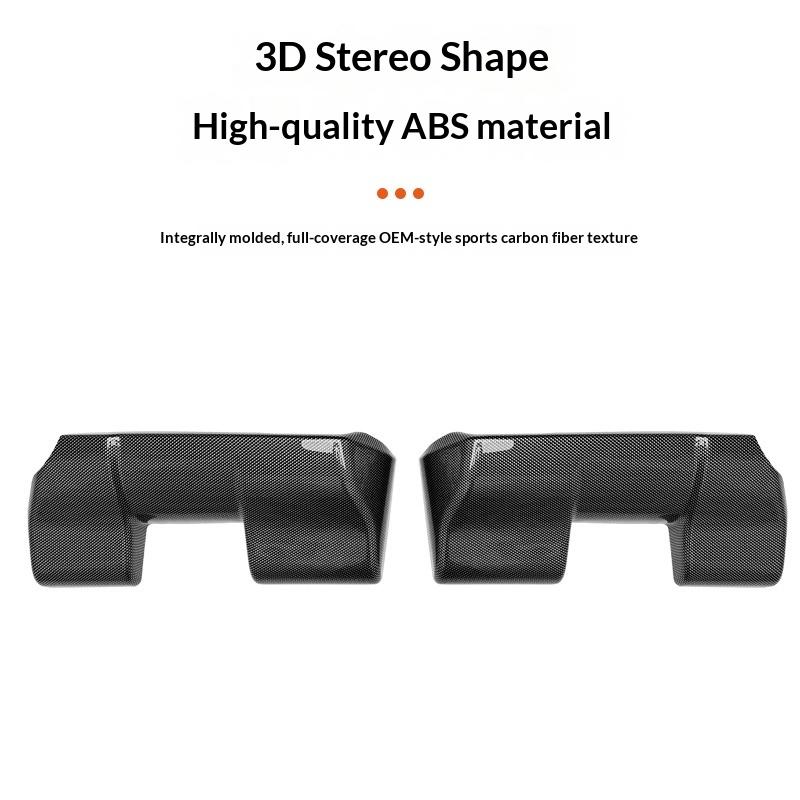 For Toyota Land Cruiser Prado250 LC250 Rear Seat Kick Plate ABS Second Row Seat Bottom Protective Cover Car Interior Accessories
