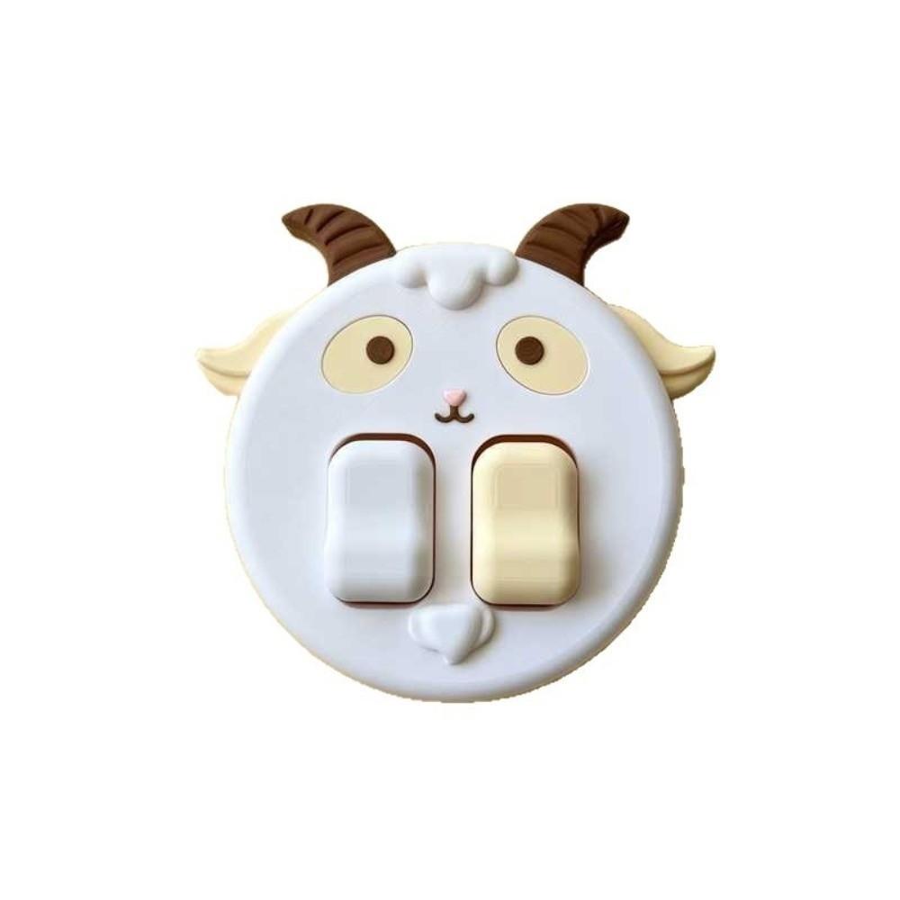 Cartoon Animal Light Switch Cover Creative Animal Switch Ornament Bedroom Wall Decor