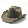 Autumn And Winter Men'S And Women'S Wide-Brimmed Suede Knight Hats Wool Hump Western Cowboy Hats