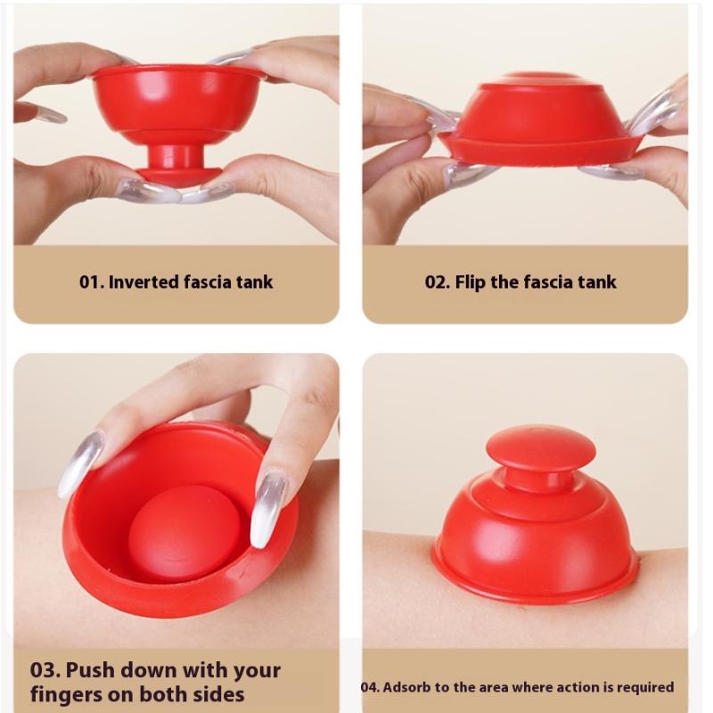 Антицеллюлитная силиконовая присоска Вентозы Массажные банки для тела Вакуумная баночная терапия Массажер Присоска для лица Банки для похудения