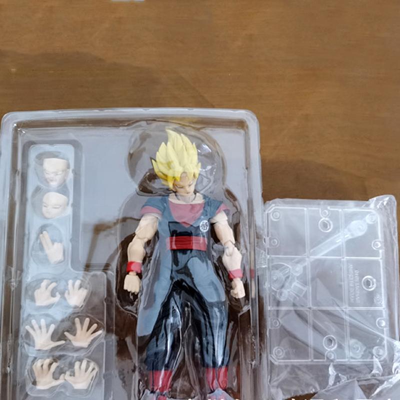 16 см Фигурка Готенкса из Dragon Ball Super Saiyan 3 SHF Аниме Подвижная ПВХ Коллекционная Кукла Фигурка Какаротто Сын Гоку Модель Игрушки