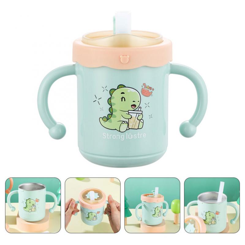 Children's Milk Cup Toddler Baby Infant Straw Kids Drinking Cups