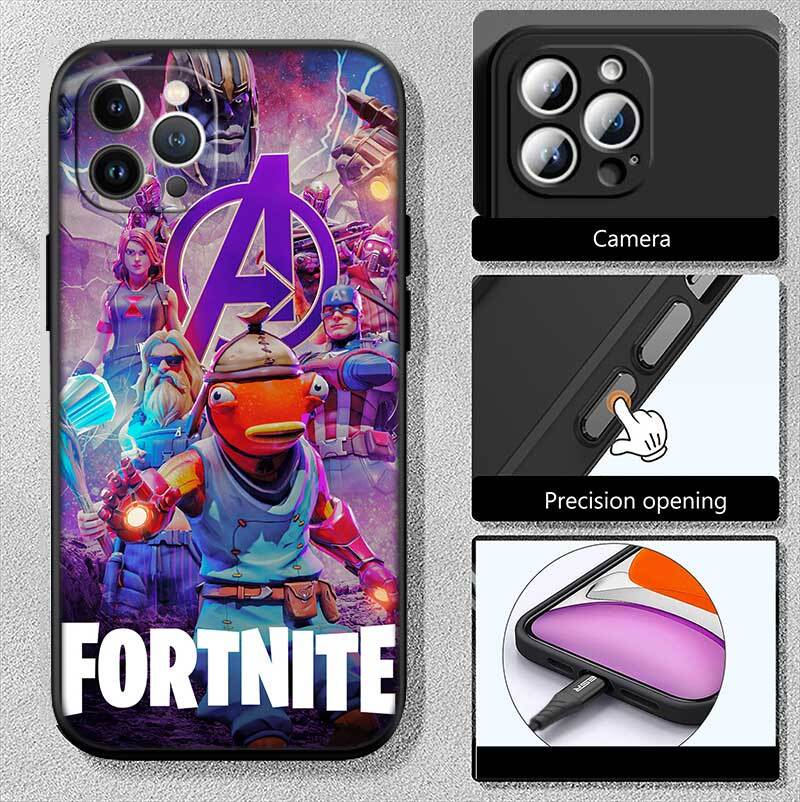 Game Fortnite Shockproof Phone Case for iPhone 6 6s 7 8 11 12 13 14 15 16 17 16E XS Pro Max XR X SE Air