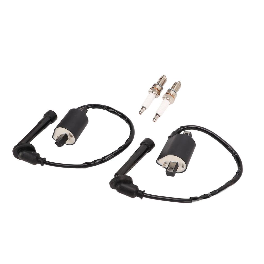 Motorcycle Ignition Coil Spark Plug Set 4VR 82320 00 00 Replacement for V Star 650 XVS650AT Silverado 2003‑2010