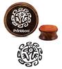Printtoo Aztec Symbol Design Round Wooden Rubber Stamp Scrap-booking Stamps-2