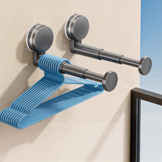 Yousheng 1/2 шт. Выдвижная сушилка для одежды с присоской, высокая грузоподъемность, простая установка, регулируемый органайзер для хранения, вешалки для одежды