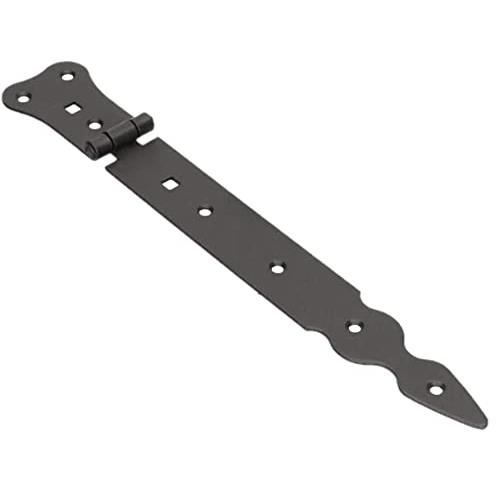 Charnière de porte - KOTARBAU - 250 mm - Acier inoxydable - Couleur noire - Résistante aux intempéries