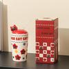 Керамическая кружка с крышкой и трубочкой для кошки (Набор из 2)