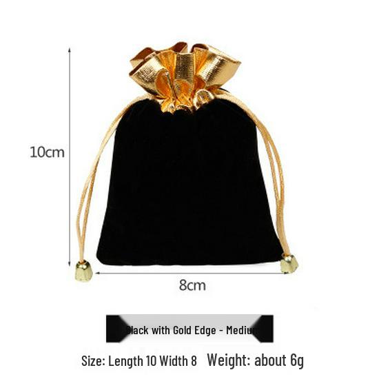 Lucky Bag Flannel and Brocade Jewelry Pouch