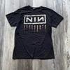 NIN Nine Inch Nails Группа Базовый Черный 90-е Репринт Графическая Унисекс Футболка Мужчины Женщины Унисекс Футболка