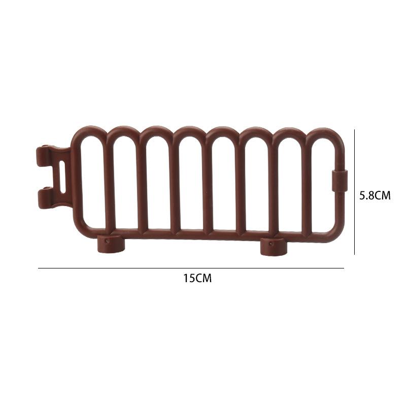 Большие строительные блоки Аксессуары Железнодорожные пути Дорожные знаки Светофор Дорожное заграждение Парковочный столб Забор Совместимые Серия для улицы Детские игрушки