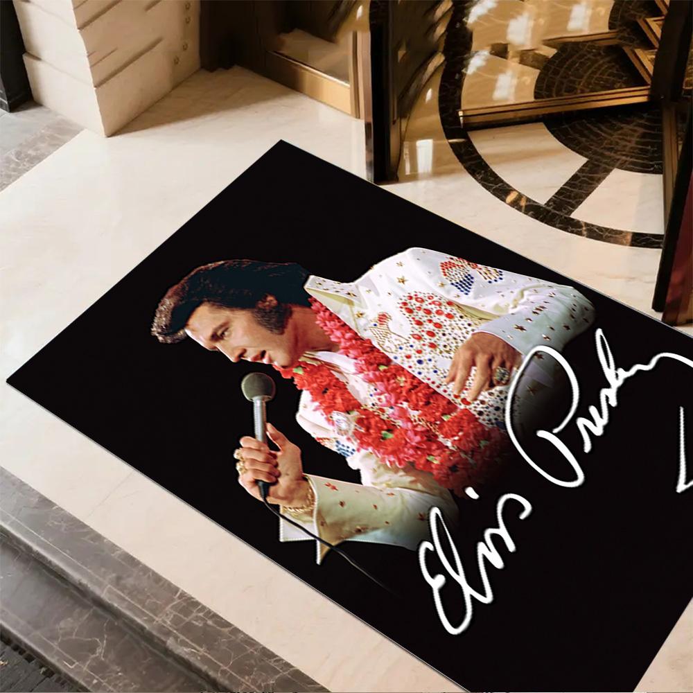 Elvis Presley Performance Carpet Suitable for Hallway Study room Bedrooms Dining Room Anti-slip Rug Decorate Offices Wedding Party Gift