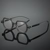 Vintage Polygon Optical Frames Men  Fashion Blue Light Blocking Glasses Women Trendy Luxury Brand Design Eyeglasses