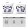 Chilling Like A Villain Square Pillowcase Polyester Linen Velvet Pattern Zip Decor Throw Pillow Case Home Cushion Cover