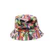 Bucket hat women's spring and summer outdoor Korean version printed cotton double-sided foldable men's sun protection hat fishing shade basin hat