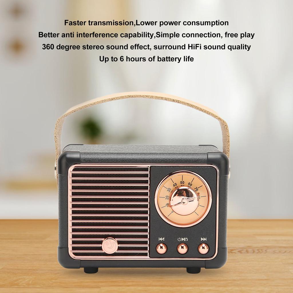 Ретро   Динамик HiFi Стерео Быстрый   Низкое Энергопотребление Портативный Винтажный Динамик для Дома На Улице