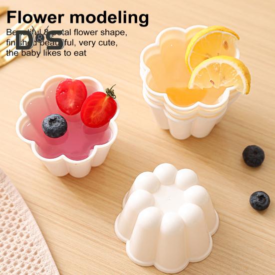 4Pcs Miniature Flower Shaped Pudding Tart Molds Non-Stick Pan Set for Bread Cake Pie Baking Mold Kit for Home Kitchen Outdoor Travel Restaurant