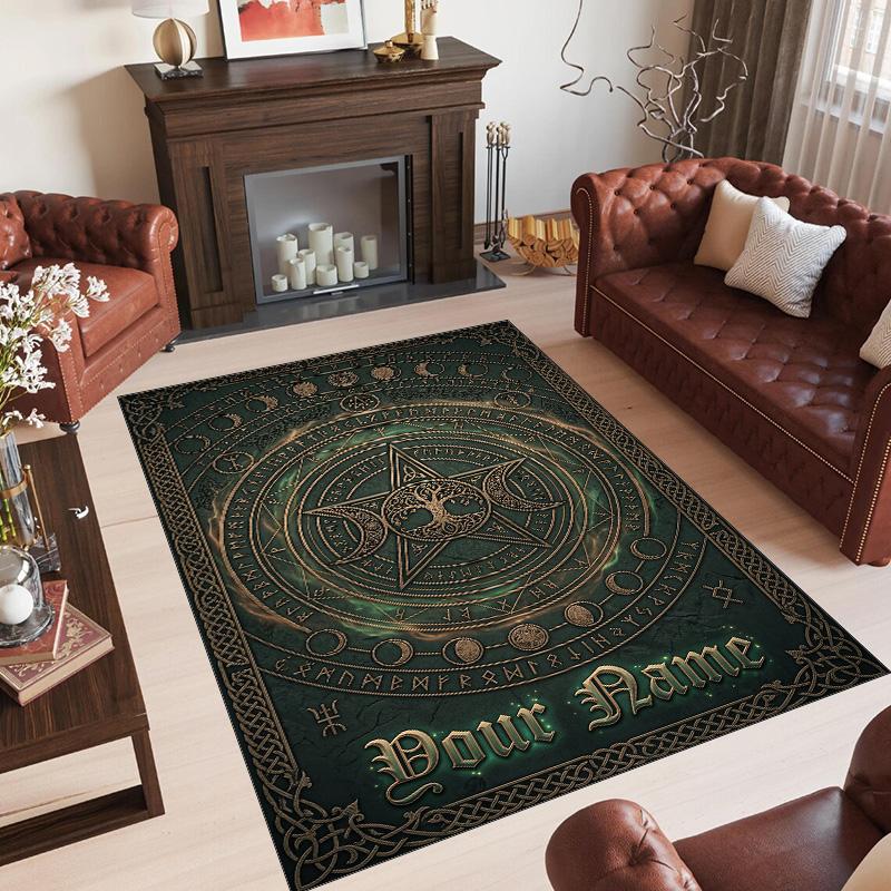 Other Similar Designs Theme Crystal Velvet Rug Personalized Custom Name Text Soft Floor Mat Home Decor