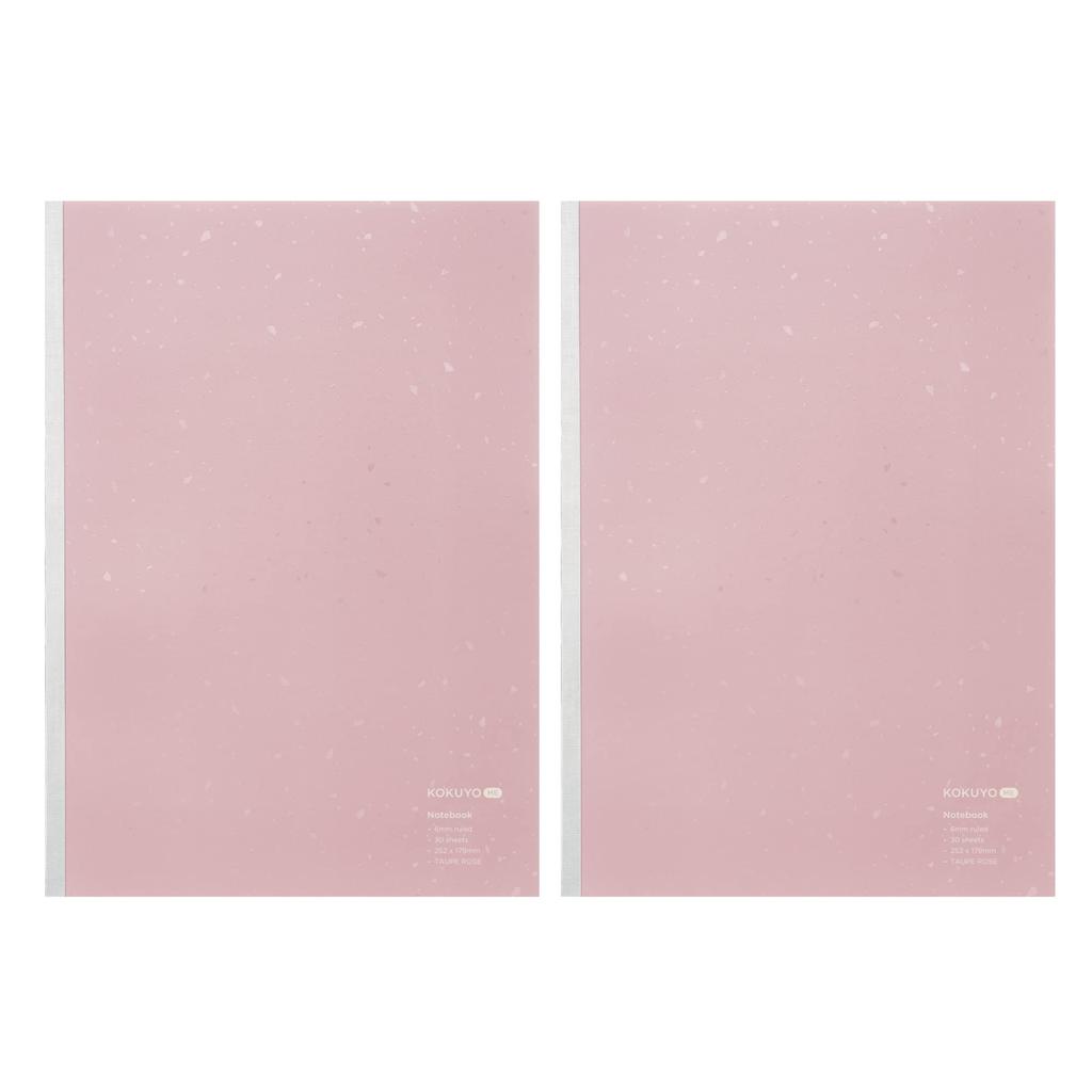 Блокнот KOKUYO KOKUYO ME 30 листов 6 мм серо-розовый набор полу-B5 в линейку 2 блокнота KME-NB3BMVX2SET